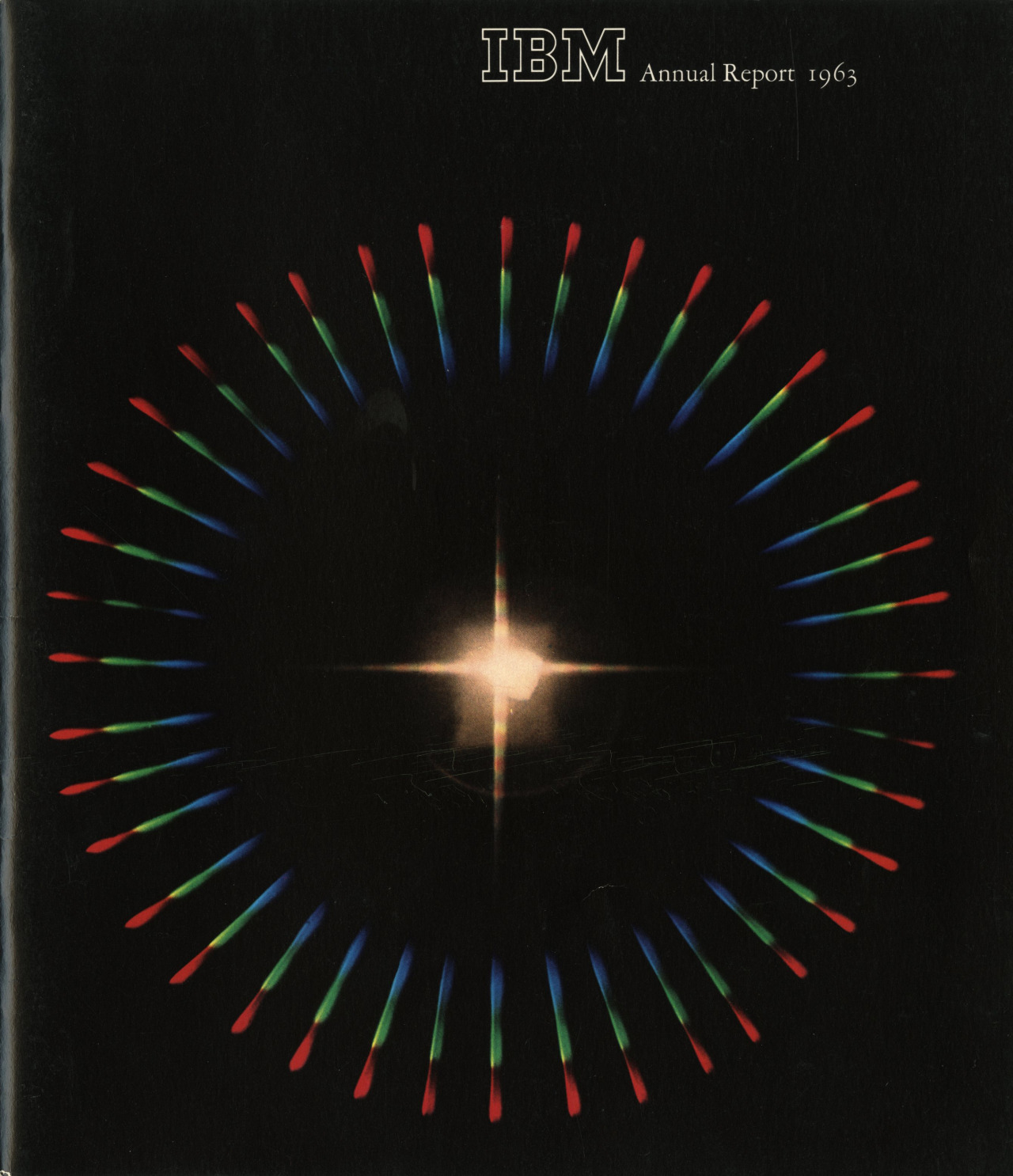 Source&mdash;Scanned from personal collection&mdash;IBM Annual Report cover (1963)